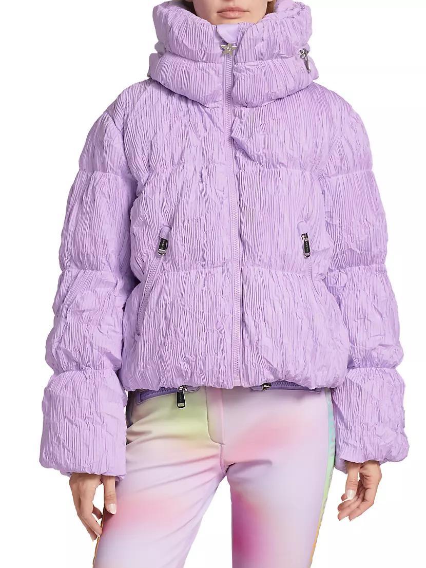 Candyfloss Hooded Wrinkle Shell Ski Jacket Product Image