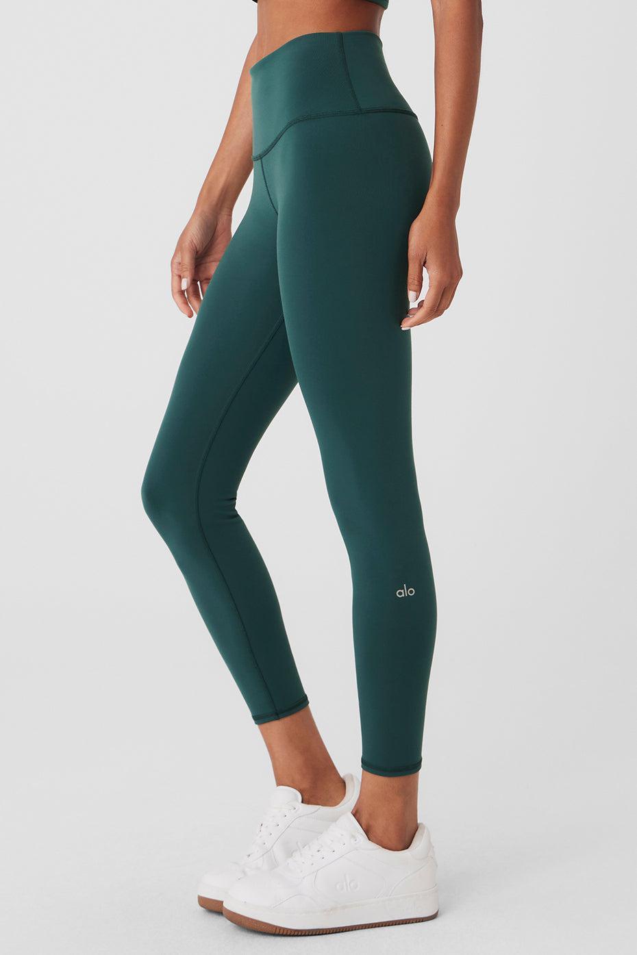 7/8 High-Waist Airbrush Legging - Midnight Green Female Product Image