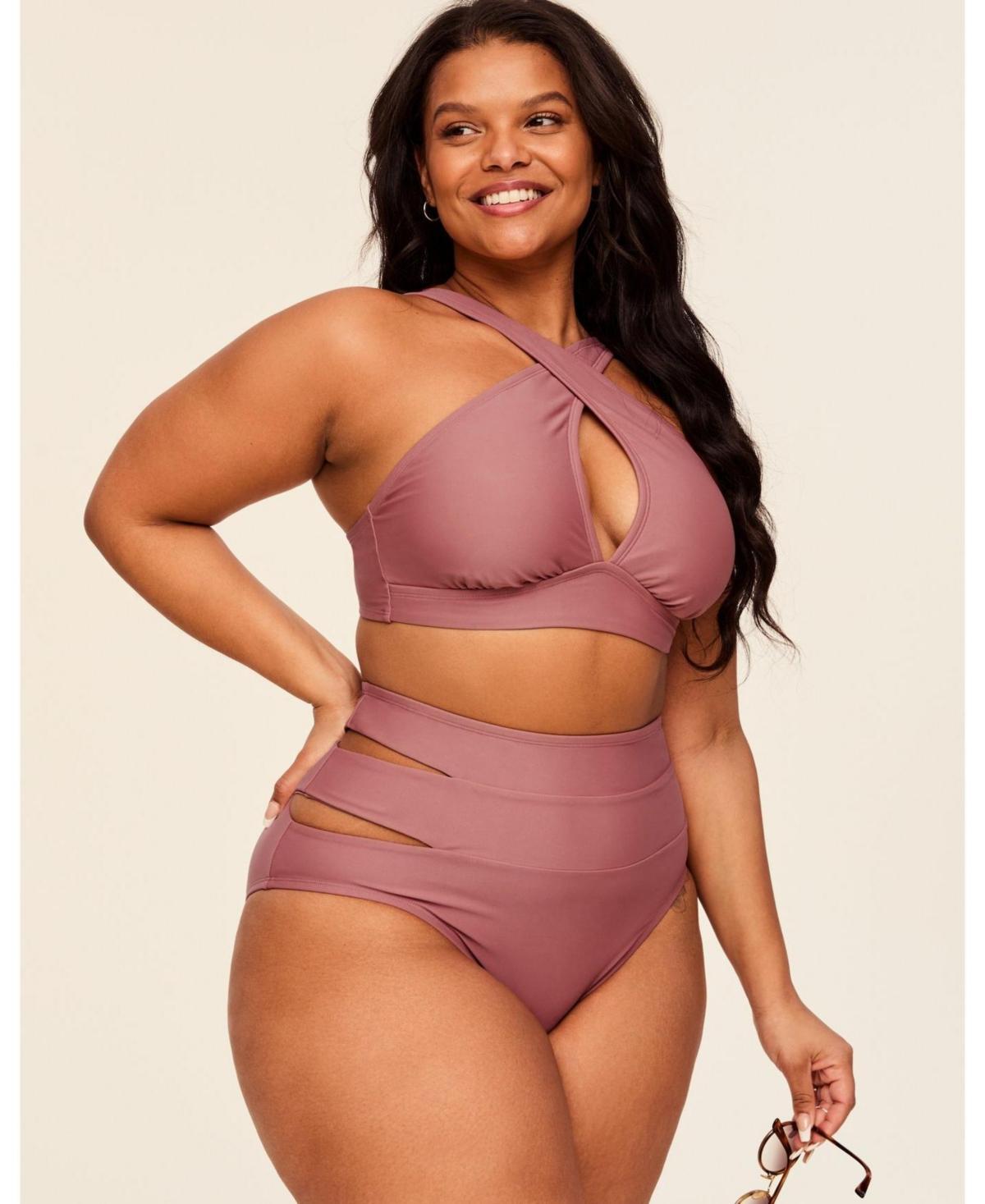 Demi Womens Plus-Size Swimwear Bikini Bottom Product Image