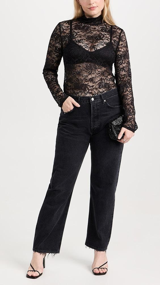 AGOLDE 90 Mid Rise Straight Jeans | Shopbop Product Image