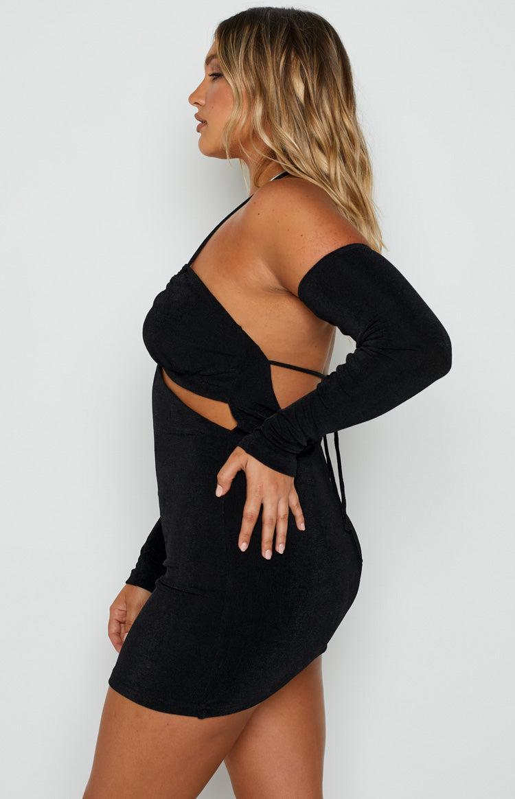 Vegas Black Mini Dress Product Image