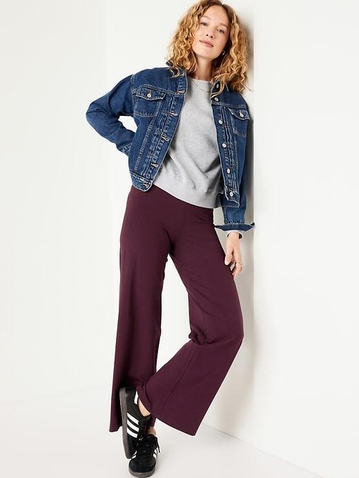 High-Waisted Wide-Leg Leggings Product Image