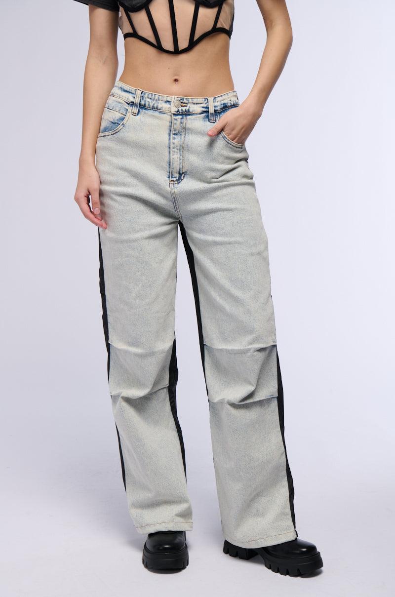 LIGHTS GO DOWN DENIM AND NYLON PANT Product Image