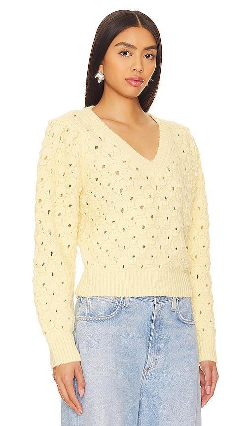 ASTR the Label Bianca Sweater in Yellow. - size S (also in L, M, XL, XS) Product Image