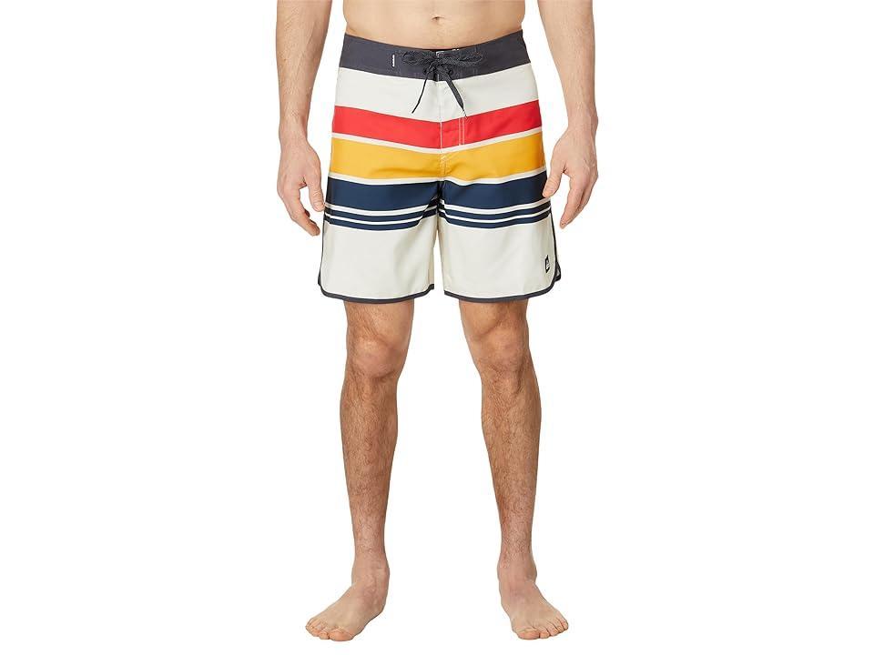 Quiksilver 19 Everyday Stripe Shorts (Snow ) Men's Swimwear Product Image