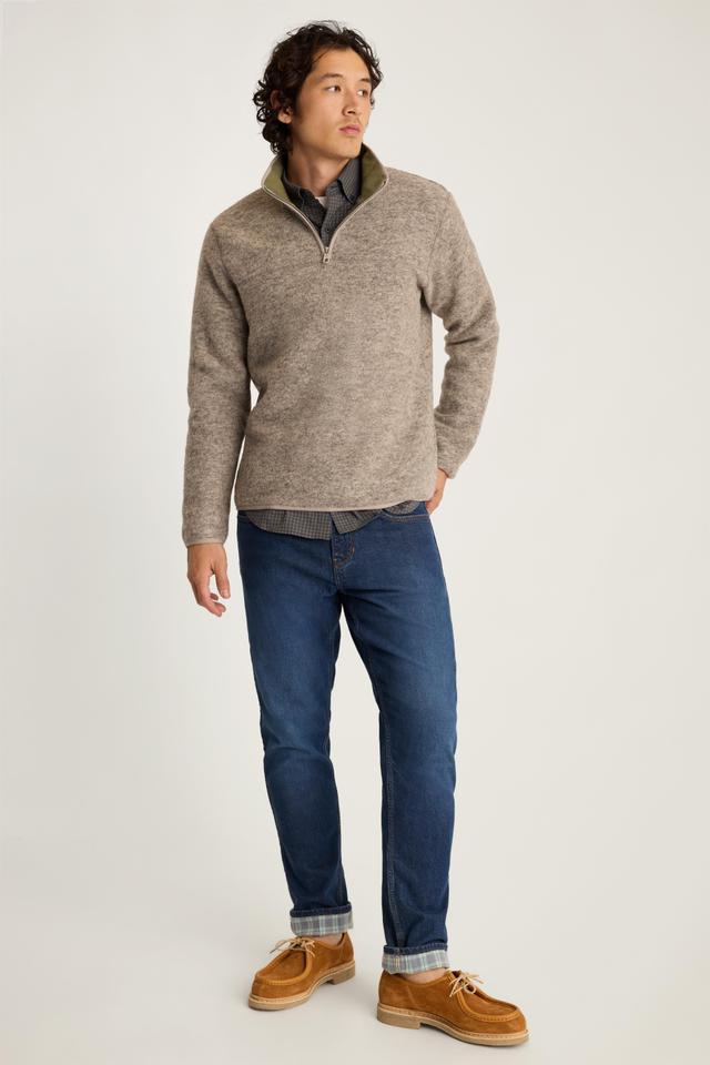 Italian Wool Fleece Half Zip Product Image