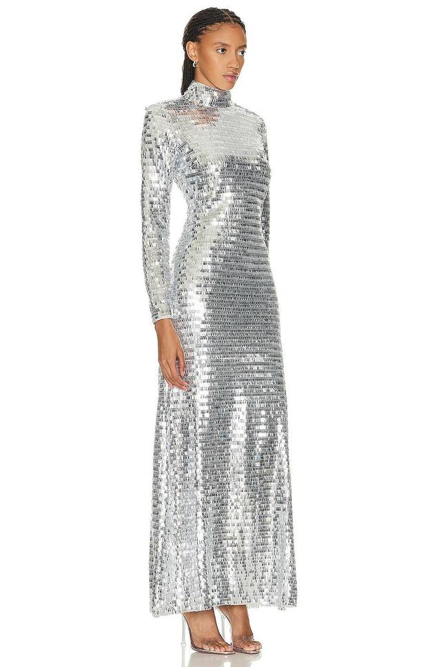 Simon Miller Sequin Sculpty Dress in Metallic Silver Product Image