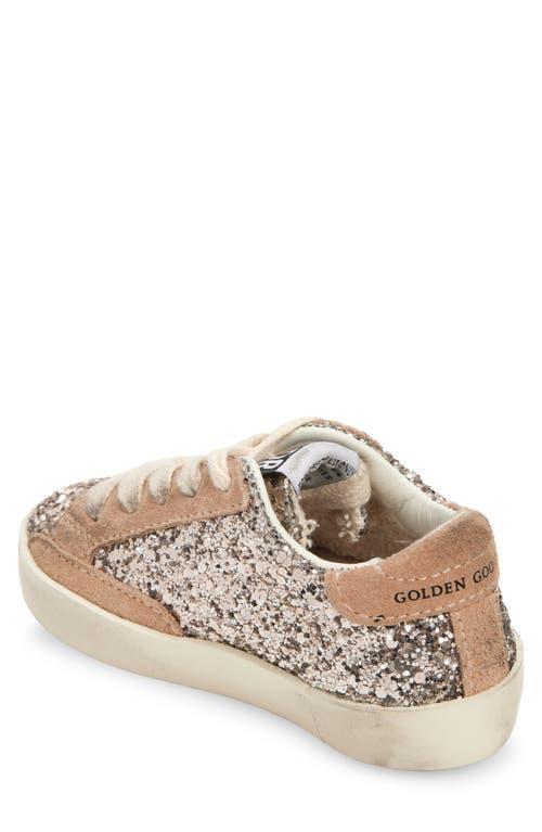 GOLDEN GOOSE Super Star Glitter Upper Suede Star And Heel In Pink Product Image