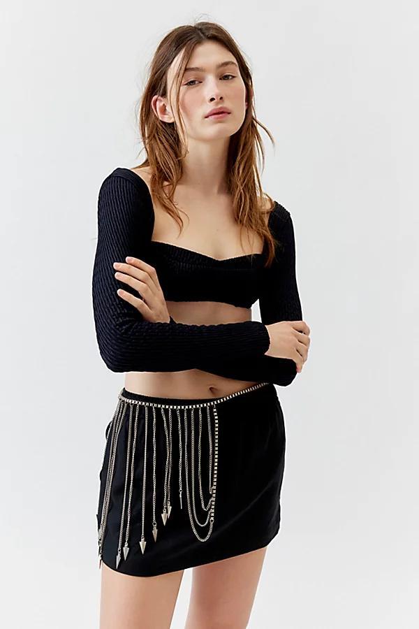 Phoenix Fringe Chain Belt Womens at Urban Outfitters Product Image