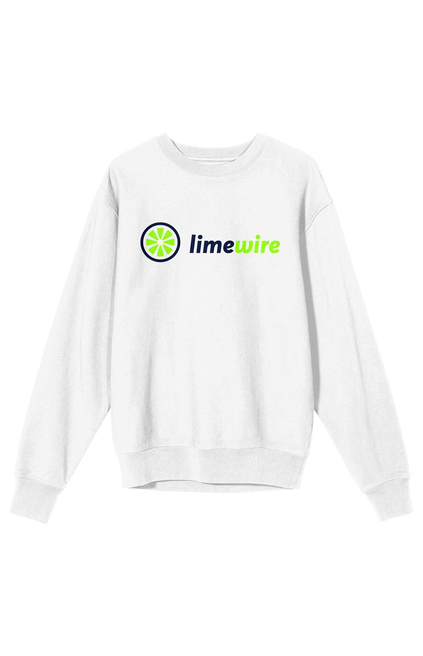 Women's Lime Wire Neon Logo Crew Neck Sweatshirt Product Image