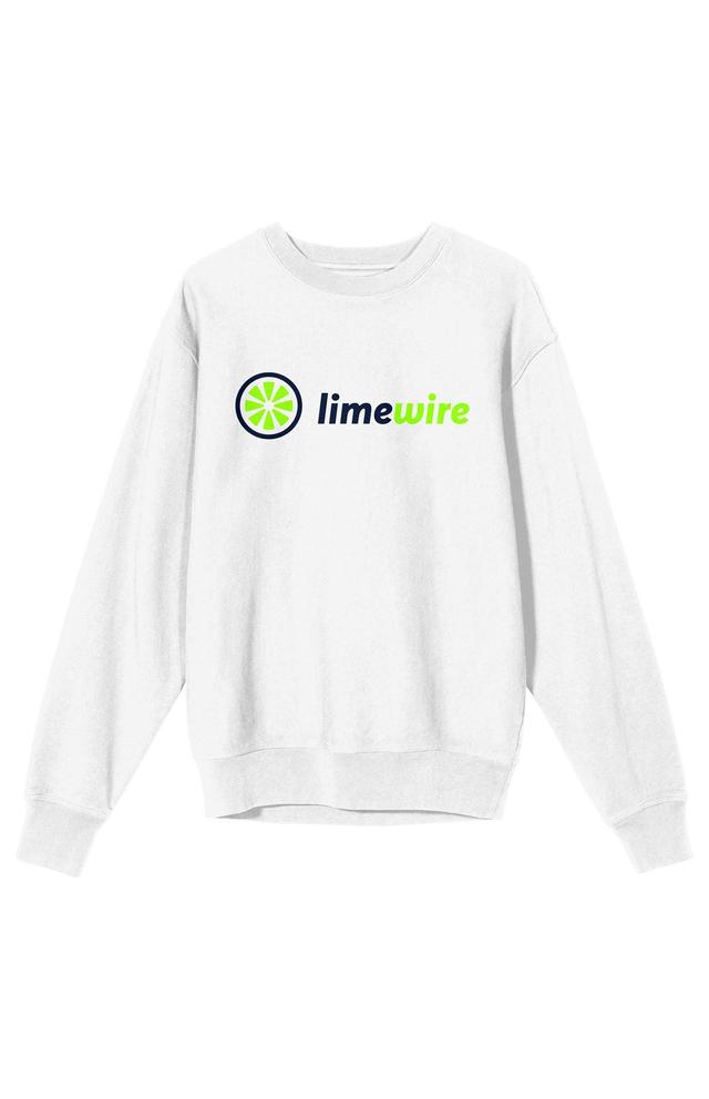 Women's Lime Wire Neon Logo Crew Neck Sweatshirt Product Image