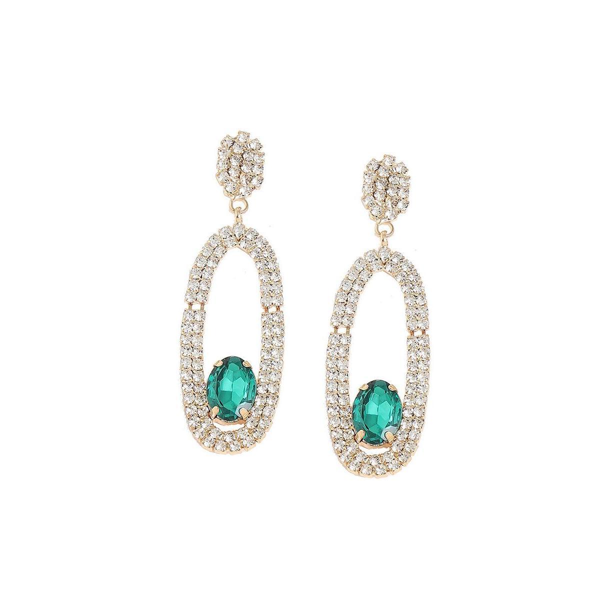 Sohi Womens Royal Heart Drop Earrings Product Image