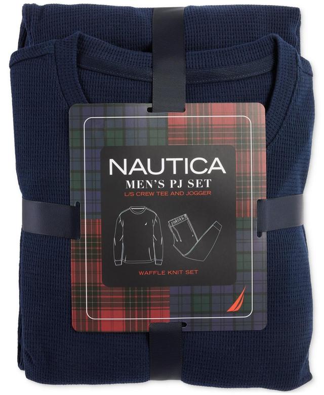 Nautica Mens Waffle Knit Thermal Pajama Set Product Image