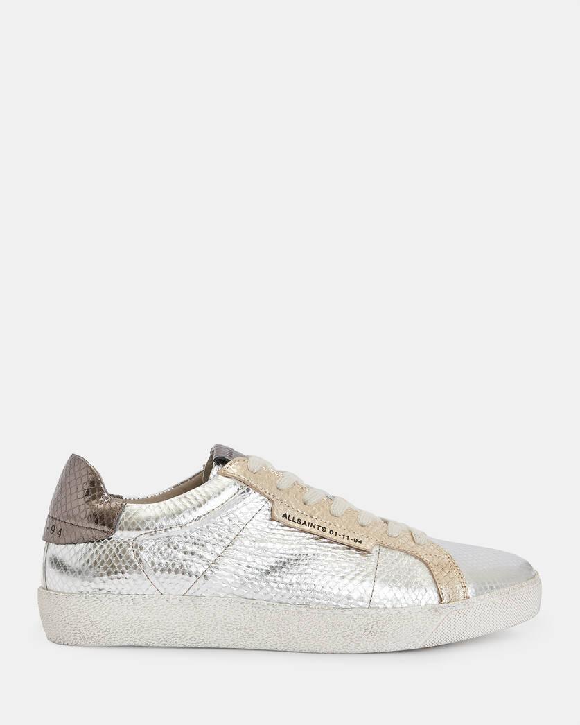 Sheer Leather Low Top Sneakers Product Image