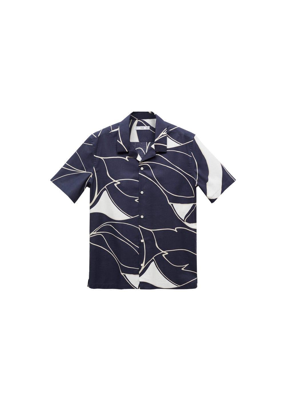 Mango Mens Cotton Printed Shirt Product Image