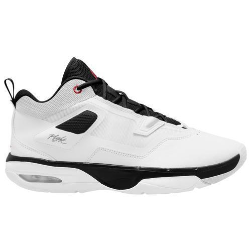 Jordan Mens Jordan Stay Loyal 3 - Mens Basketball Shoes White/University Red/Black Product Image