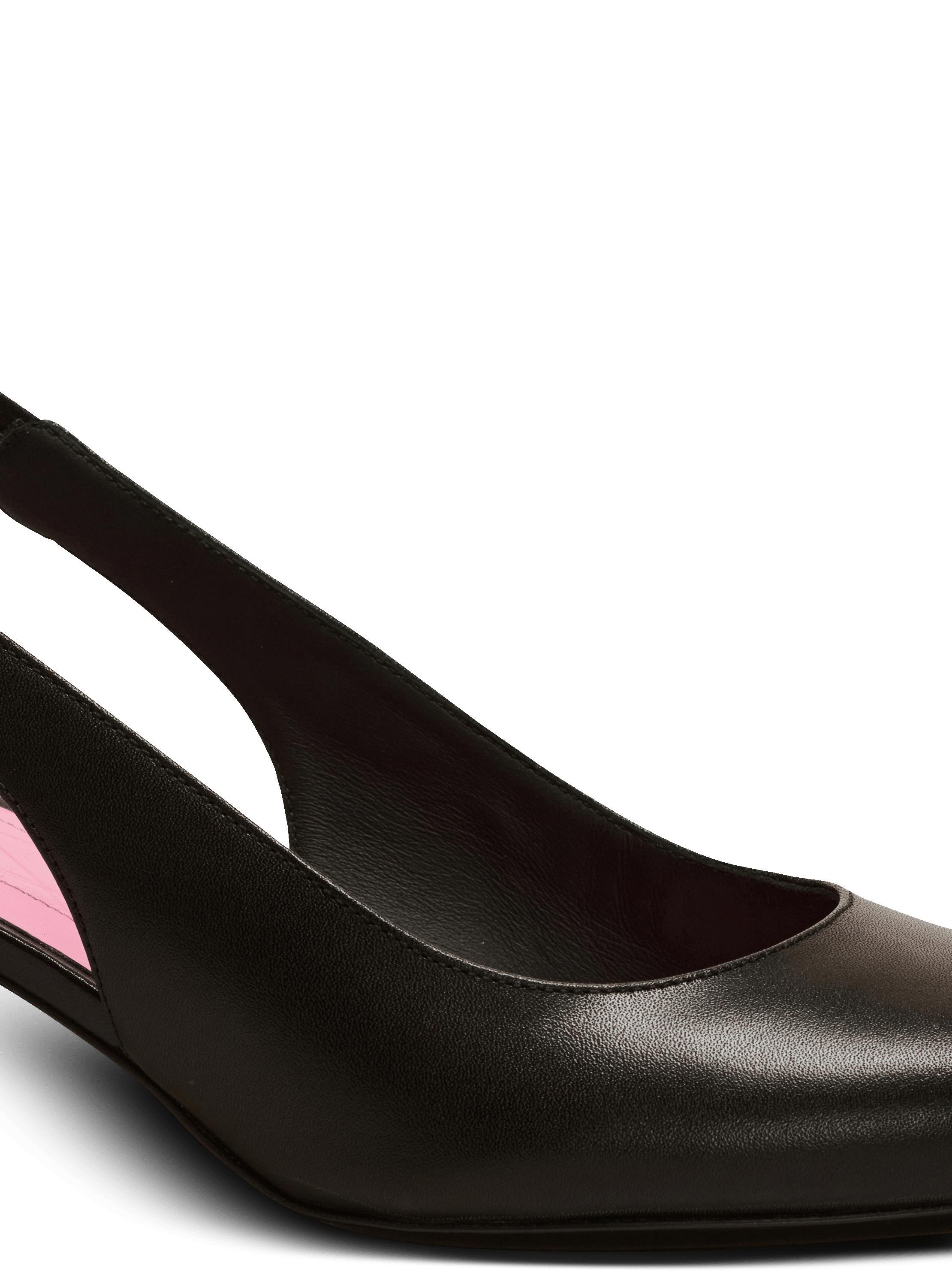 Eva kitten slingbacks in calfskin Product Image