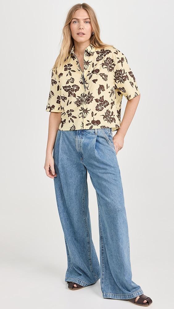 rag & bone Junie Printed Poplin Top | Shopbop Product Image