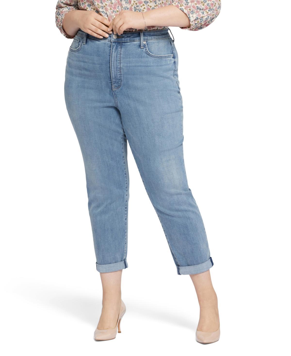 Nydj Plus Size Margot Girlfriend Rolled Cuffs Jeans Product Image