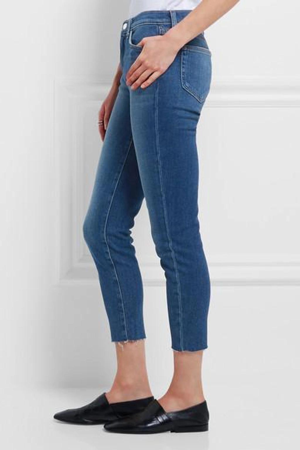 Marcelle Cropped Low-rise Skinny Jeans In Light Vintage Product Image