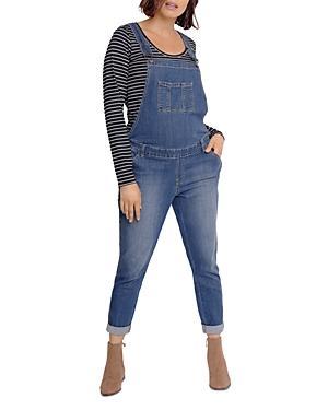 Ingrid & Isabel Denim Maternity Overalls Product Image