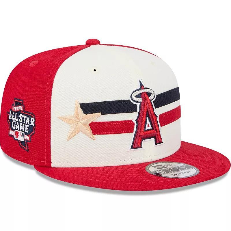 Mens New Era Cream/Red Los Angeles Angels 2024 MLB All-Star Game Workout 9FIFTY Snapback Hat Product Image