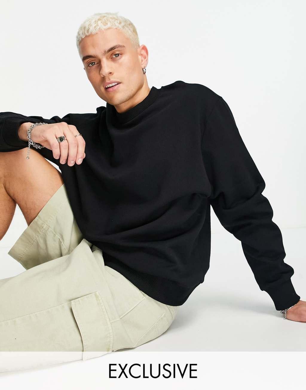 COLLUSION sweatshirt in black Product Image