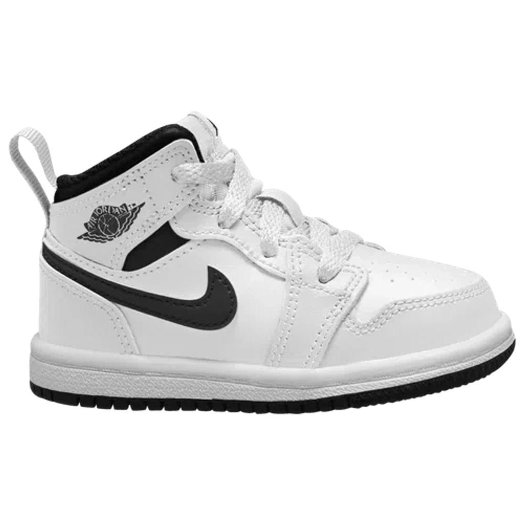 JORDAN Mens  Aj 1 Mid In White/black/white Product Image