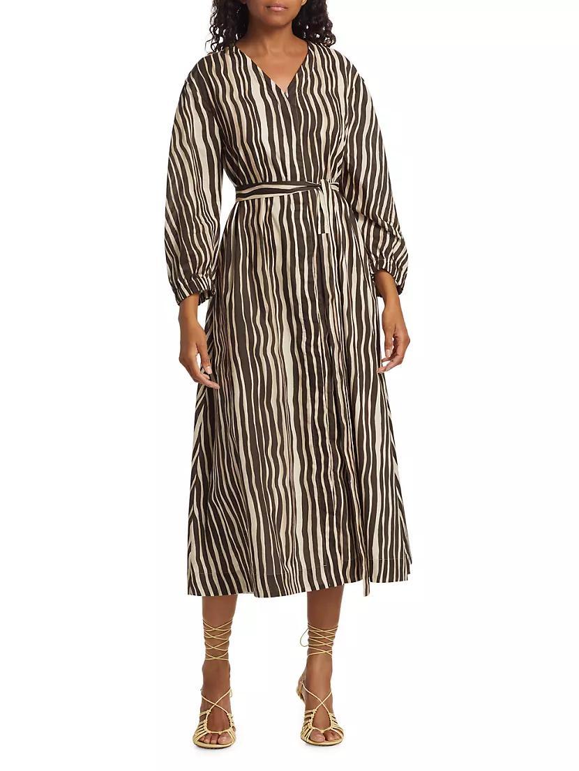 Pomelia Striped Cotton Shirtdress Product Image