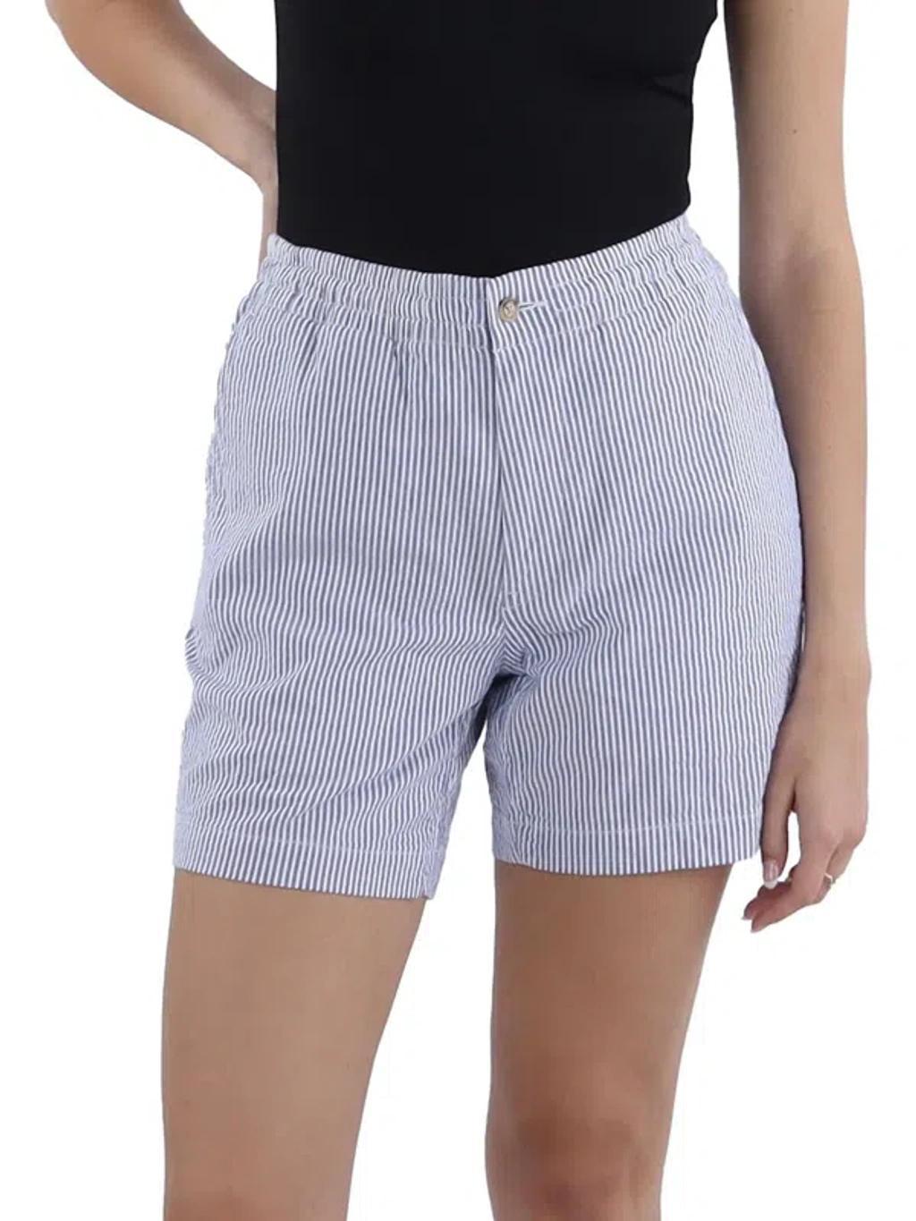 POLO RALPH LAUREN Mens Striped 5" Inseam Casual Shorts In Blue Product Image