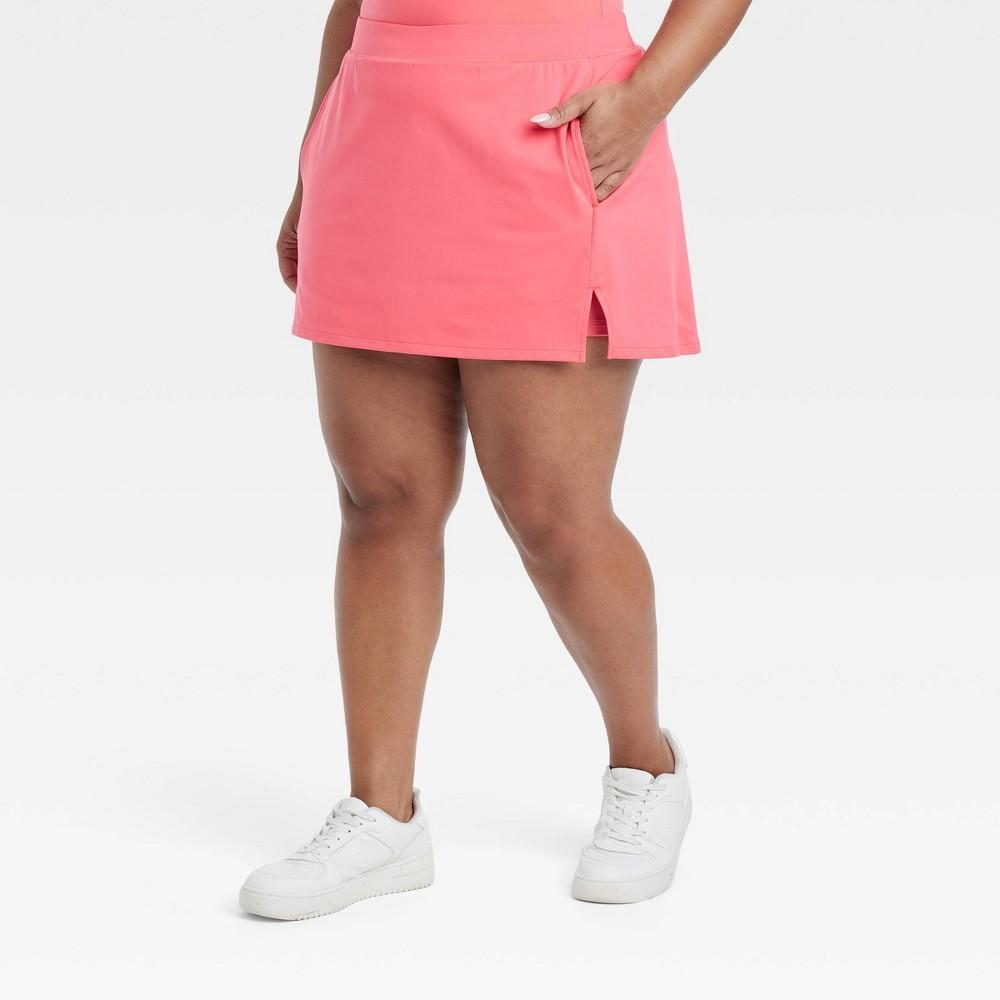 Womens Knit Slit Skort - All In Motion Coral 4X Product Image