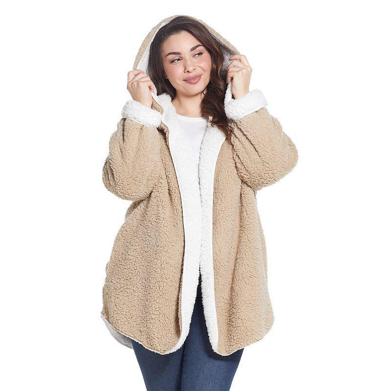 Womens Weathercast Reversible Fleece Hoodie Product Image