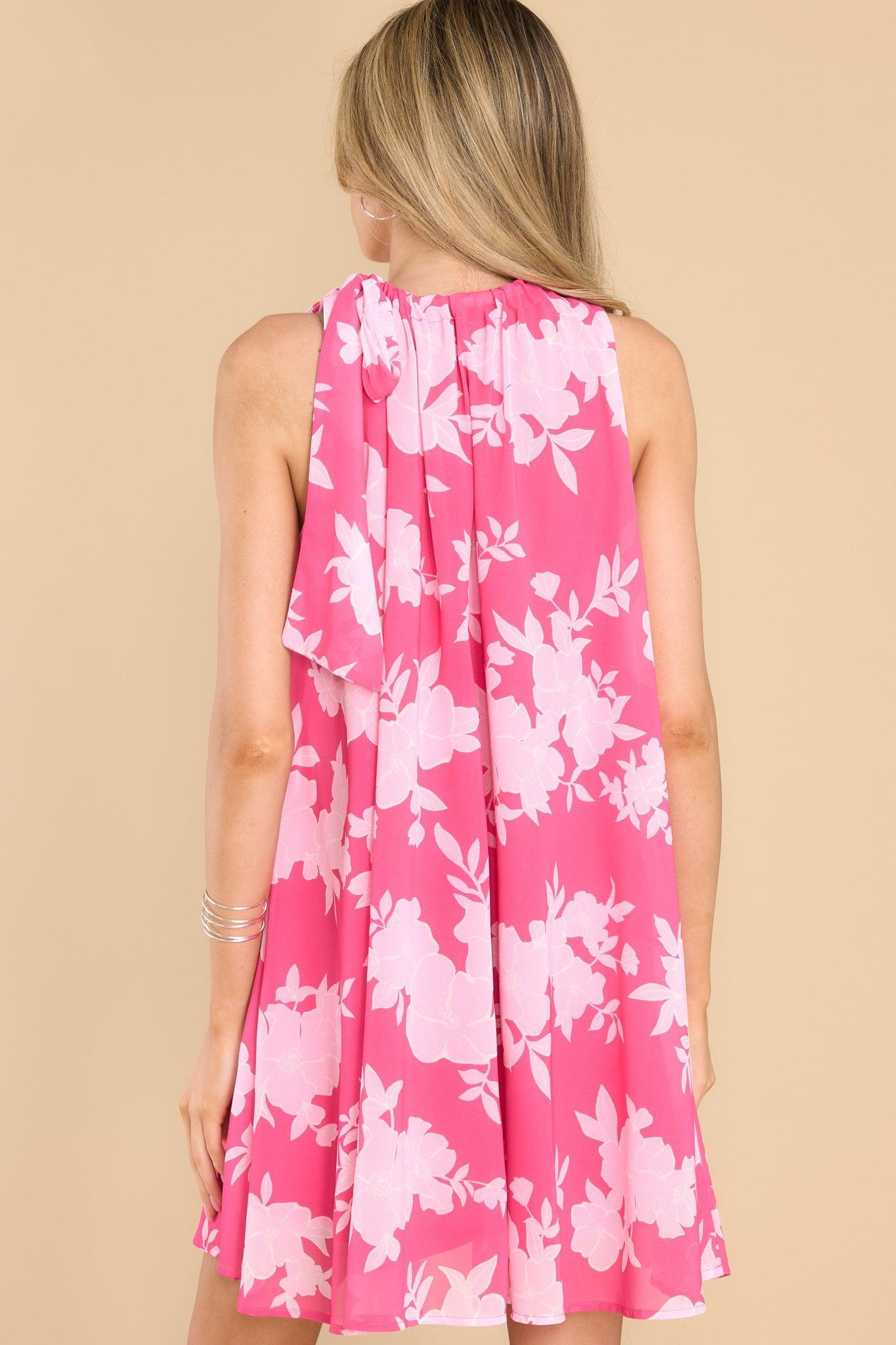 Flirtatious Fun Fuchsia Floral Dress Product Image