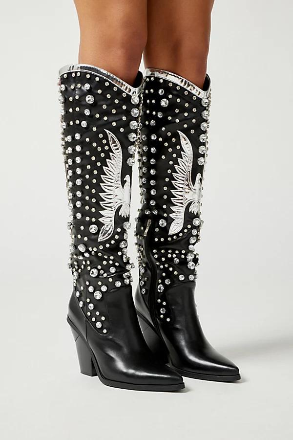 Azalea Wang Upbeat Rhinestone Cowboy Boot Womens at Urban Outfitters Product Image