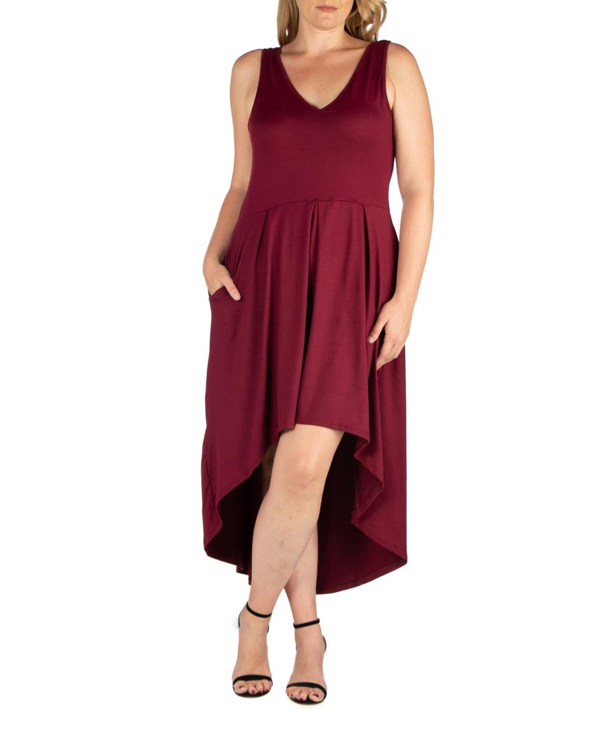 Womens Plus Size High Low Party Dress Product Image