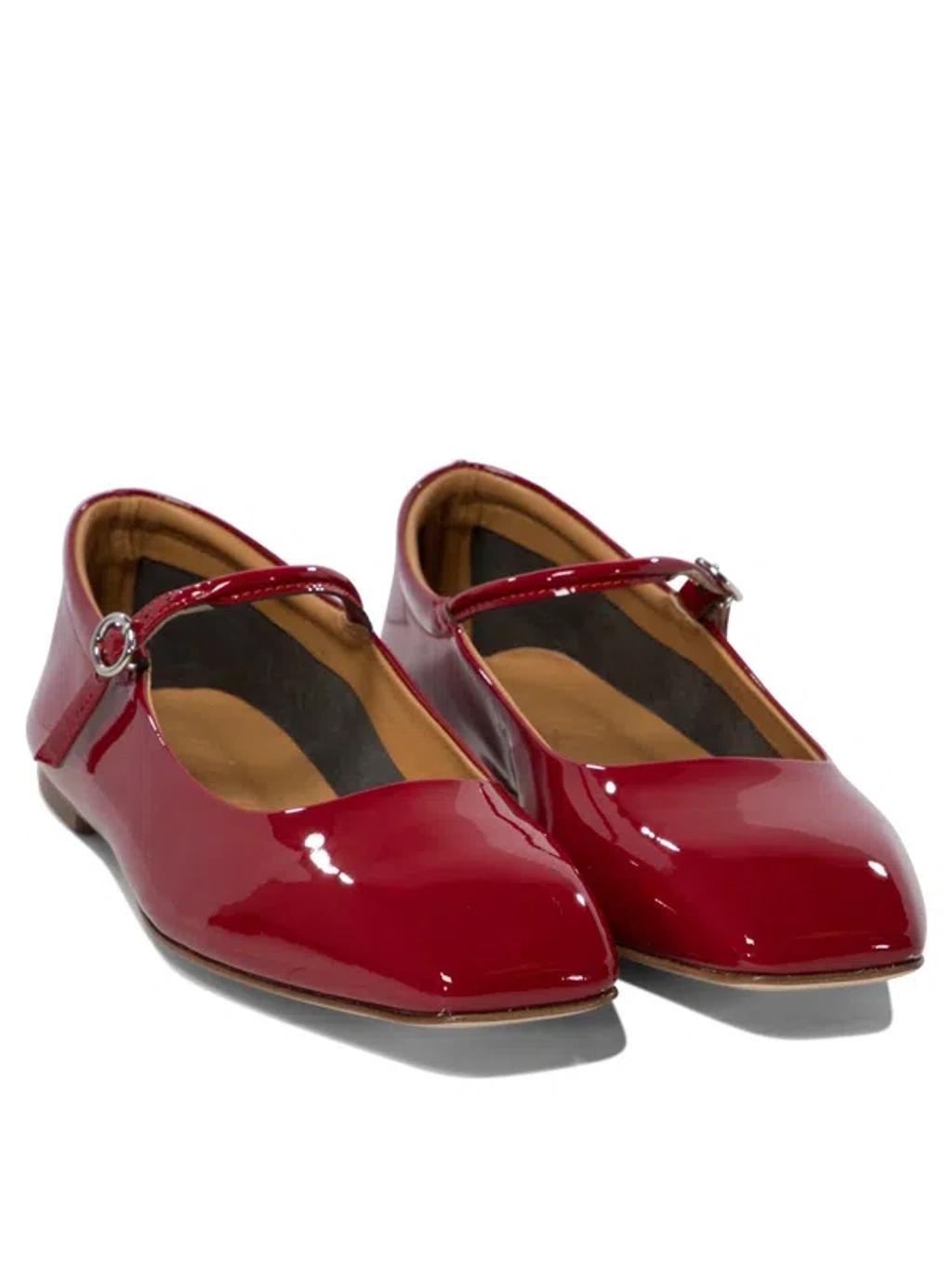 Uma Ballet Flats In Red Product Image