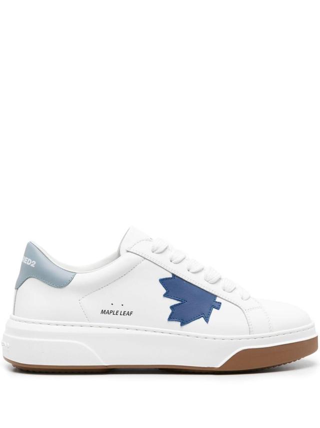 DSQUARED2 Bumper Lace-up Sneakers In White Product Image