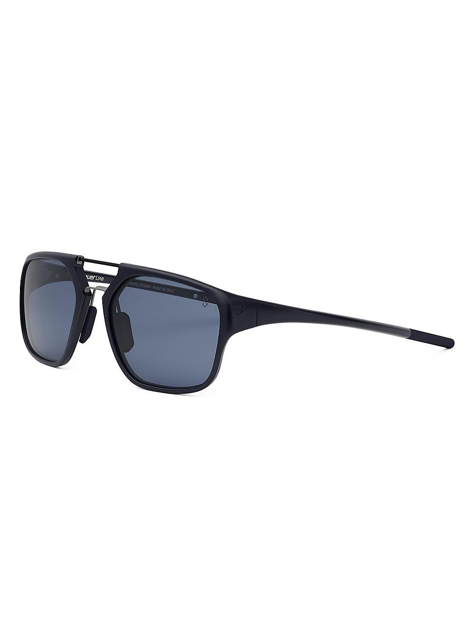 Mens Line 56MM Square Sunglasses Product Image