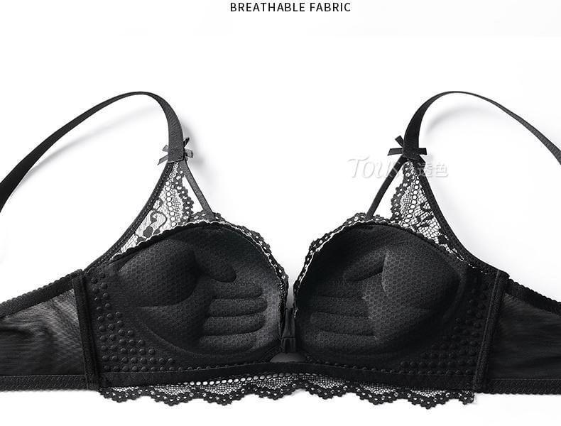 Cutout Lace Wireless Bra / Panty / Set Product Image