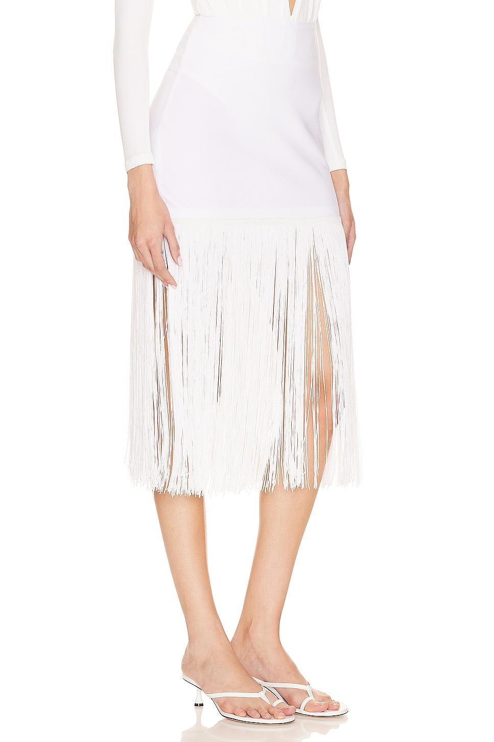 x REVOLVE Fringe Mini Skirt Norma Kamali Product Image