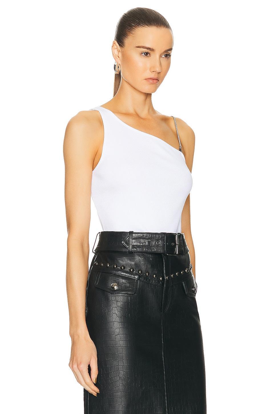 Givenchy One Shoulder 4G Chain Top White. (also in ). Product Image