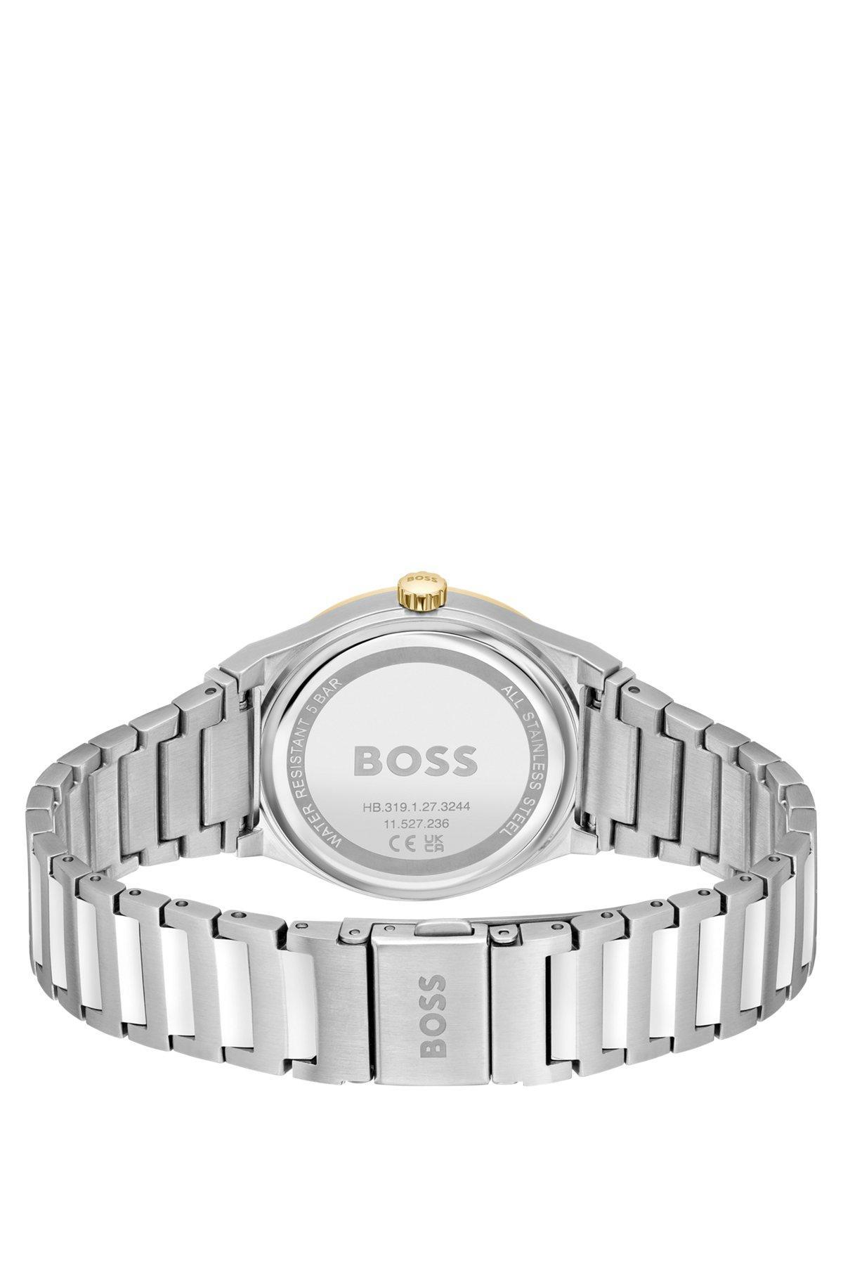 Two-tone watch with silver-white dial Product Image