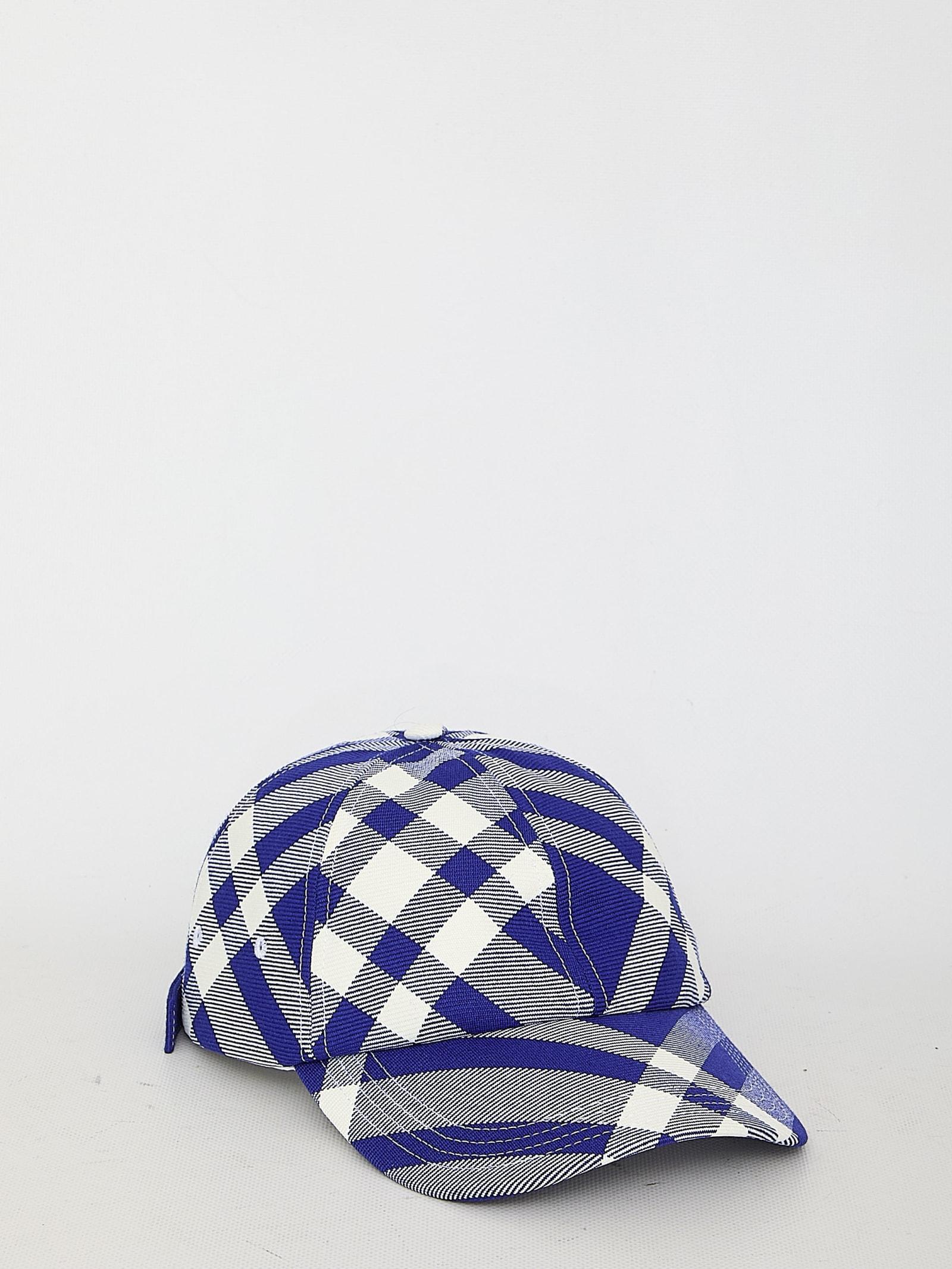 BURBERRY Men's Tartan Baseball Cap In Mixed Colours Product Image