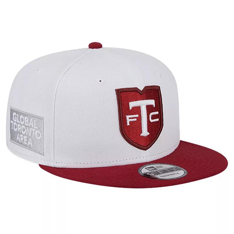 Mens New Era White Toronto FC Jersey Hook 9FIFTY Snapback Hat Product Image