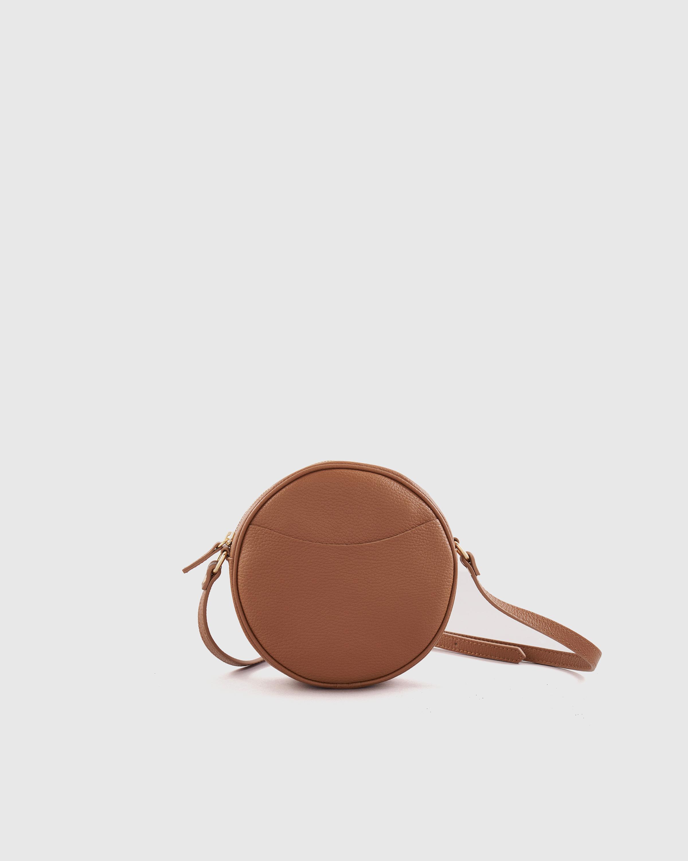 Italian Leather Circle Crossbody Bag Product Image