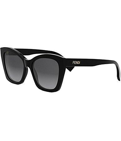 FENDI Womens Lettering 55mm Butterfly Sunglasses Product Image