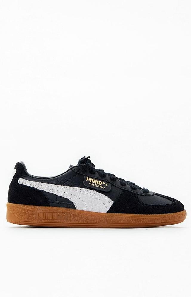 Puma Palermo Leather Shoes in Black/White - Product Image