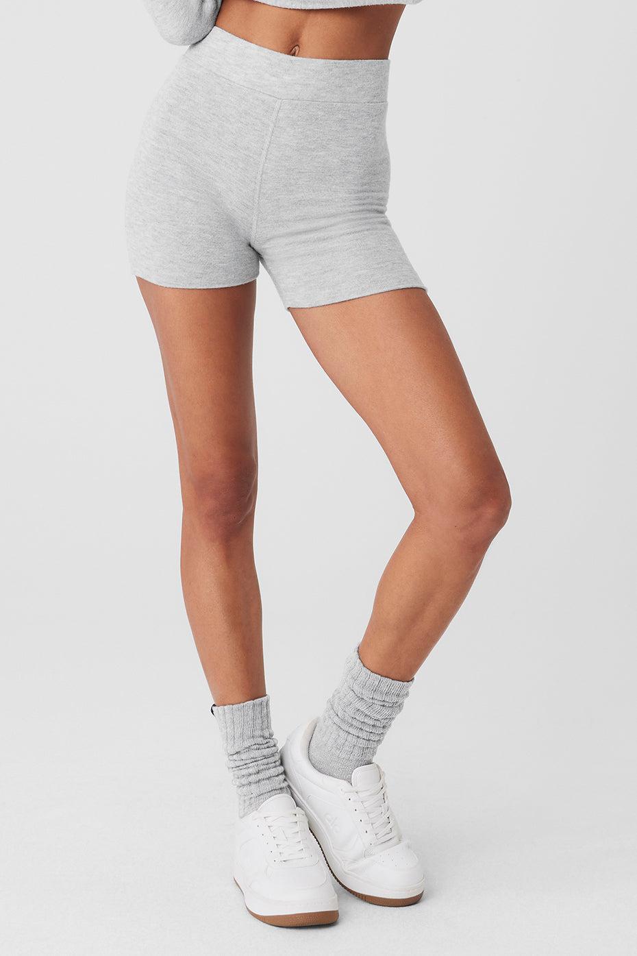 Alolux High-Waist Me Time Short - Athletic Heather Grey Female Product Image