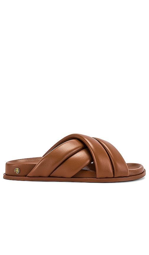 ANINE BING Lizzie Slides in Cognac. Size 37, 38, 39, 40, 41. product image