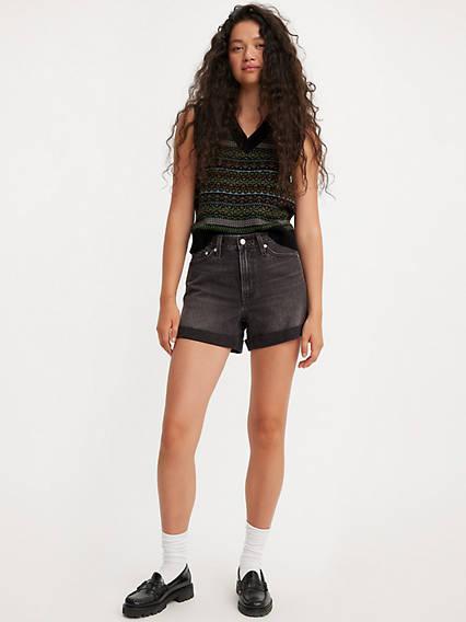 Levis Rolled 80s Mom Womens Shorts Jeans Product Image